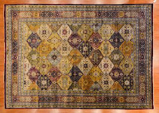Fine Pakistani Garden Design Carpet, 8.11 x 11.10