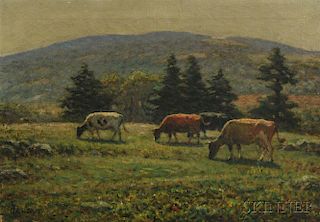 George Arthur Hays (American, 1854-1945)      Sayles Hill Pasture, Woonsocket Hill in Distance