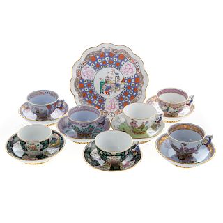 15 Herend Porcelain Tea Articles