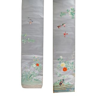 Two Rolls Chinese Hand Blocked Wall Paper