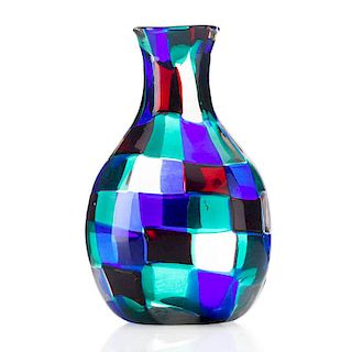 FULVIO BIANCONI; VENINI Pezzato glass vase