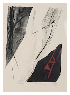 Toko Shinoda
(Japanese, b. 1913)
A group of three prints (Rippling, Daydream, and Untitled)