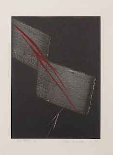 Toko Shinoda
(Japanese, b. 1913)
A group of three prints (For Thee G, For Thee L, and Shore)