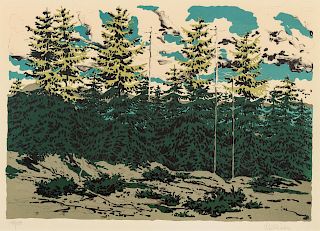 Neil Welliver
(American, 1928-2005)
Maine Landscape, 1976