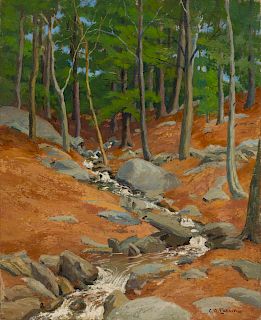 George W. Picknell
(American, 1864-1943)
Rocky Landscape with Stream 