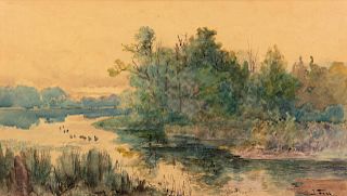John  Fery
(American, 1859-1934)
Waterside Landscape