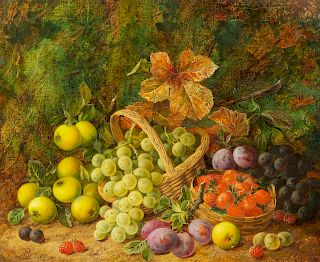 George Clare
 (British, 1835-1900) 
Untitled (Still Life with Fruit)
