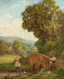 John Yeend King
(British, 1855-1924) 
View at Hambleden, Near Henley