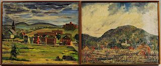 Two Mid-century Oil Landscapes:      William S. Copp (American, b. 1891), Vermont