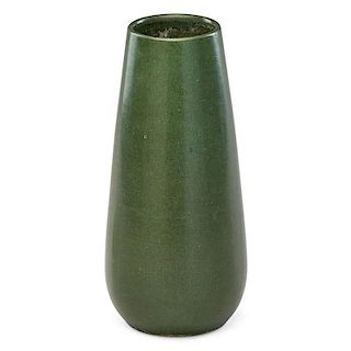 MARBLEHEAD Tall matte green vase