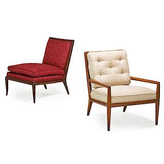 T.H. ROBSJOHN GIBBINGS; WIDDICOMB Two lounge chair