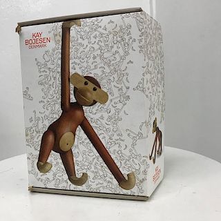 Mid Century Danish Modern Teak and Ebony Articulated Monkey by Kay Bojensen