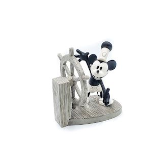 DISNEY CLASSICS MICKEY MOUSE FIGURINE, STEAMBOAT WILLIE