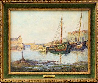 Arthur E. Ward (American, 1863-1928)      Low Tide, Rockport Harbor