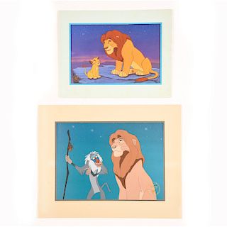 TWO DISNEY SPECIAL EDITION LION KING ART LITHOGRAPHS