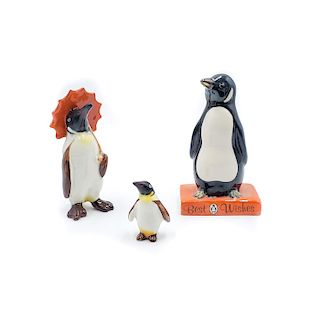 3 ROYAL DOULTON AND BESWICK PENGUIN FIGURINES