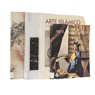 LOTE DE LIBROS DE ARTE a) Arte Islámico del Museo Metropolitano. b) Arte, Música e ideas. Piezas: 4.
