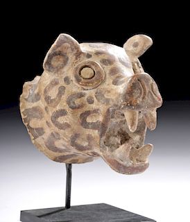 Moche Pottery Jaguar Headdress Ornament