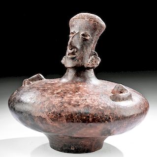 Jalisco Pottery Vessel w/ Figural Effigy