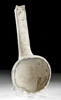 Prehistoric Anasazi Black-on-White Pottery Ladle