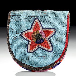 Early 20th C. Native American Beaded Pouch