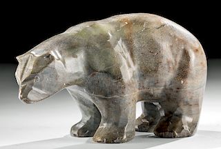 Early 20th C. Pacific Northwest Soap Stone Bear