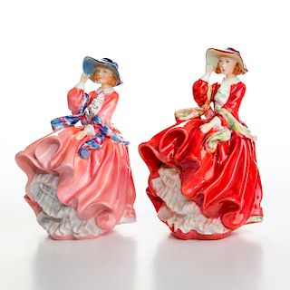 2 ROYAL DOULTON TOP O' THE HILL FIGURINES