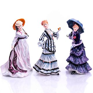 3 ROYAL DOULTON PRETTY LADY FIGURINES FROM THE RENOIR COLLECTION