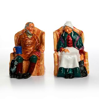 2 ROYAL DOULTON GOLDEN YEARS FIGURINES