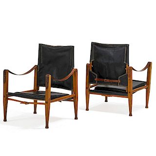 KAARE KLINT Pair of Safari lounge chairs
