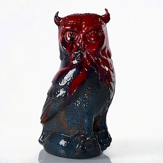 ROYAL DOULTON SUNG FLAMBE LARGE OWL SCULPTURE FIGURE