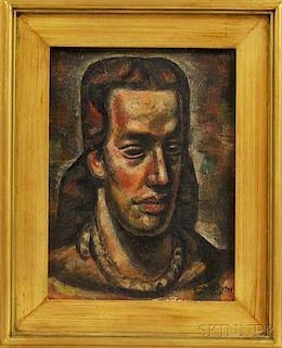 Umberto Romano (American, 1905-1984)      Portrait Head.