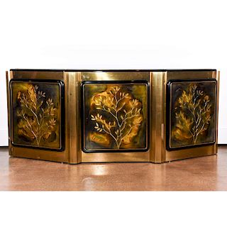 MASTERCRAFT TREE OF LIFE SOLID BRASS AND LACQUER BUFFET