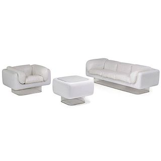 STEELCASE Sofa, lounge chair, and table