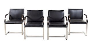 Ludwig Mies van der Rohe 
(German, 1886-1969)
Set of Four Brno Chairs Knoll, USA