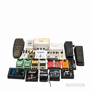 Collection of Guitar Effects Pedals