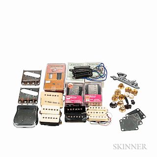 Collection of Guitar and Amplifier Parts