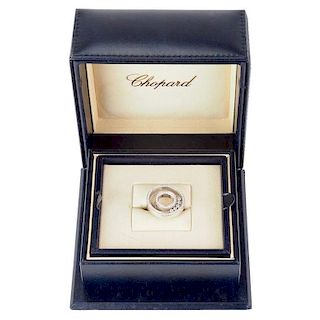 Chopard 18 Karat White Gold and Diamond 'Happy Spirit' Ring