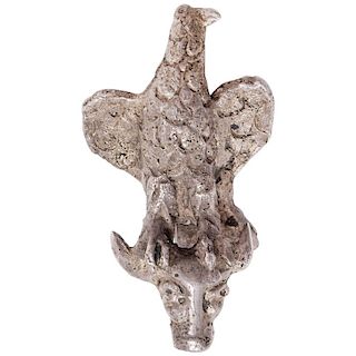 1st Century Roman Cast Silver Eagle on Bull‰Ûªs Head Figurine