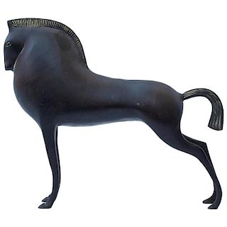 Midcentury Cast Bronze Horse in the Manner of Boris Loved-Lorski