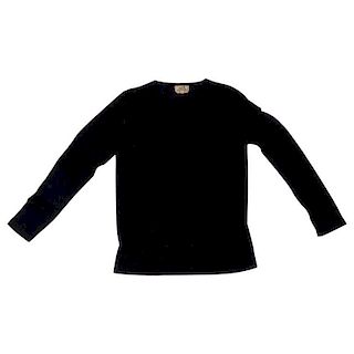 Hermes Black Round Neck Fine Cashmere Sweater
