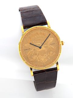 Corum $20 gold piece wristwatch