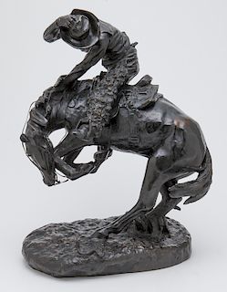 Frederic Remington "The Rattlesnake" bronze