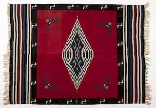 A Mexican Saltillo textile/blanket
