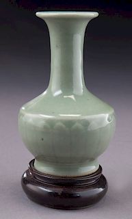 Chinese Qing celadon vase,