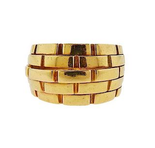 Cartier Maillon Panthere 18k Gold Dome Ring