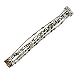 David Yurman Sterling Silver Chain  Bracelet