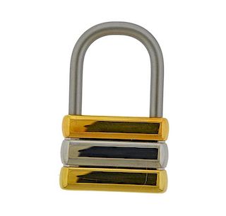 Cartier Two Tone Lock Key Chain 