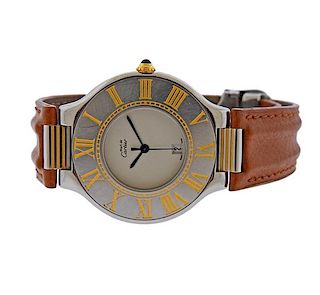 Must de Cartier 21 Stainless Steel Watch 