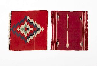 A two-piece lot Navajo Germantown throws
